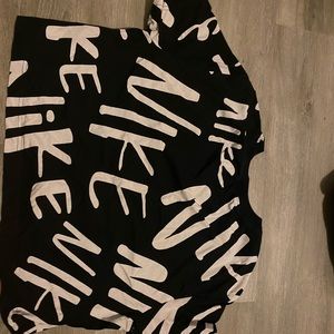 Black and White Nike crop top size US M